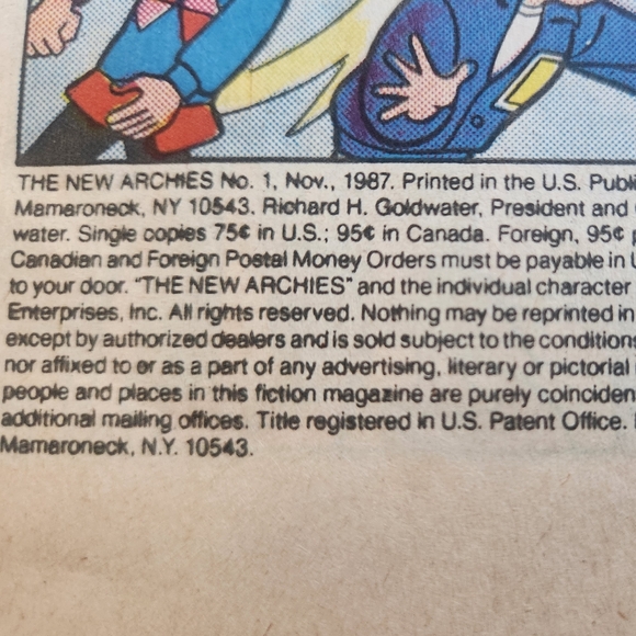 ARCHIE COMICS Nov. 1987 - Picture 3 of 6